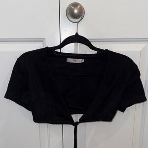 Adika Black Crop Top
